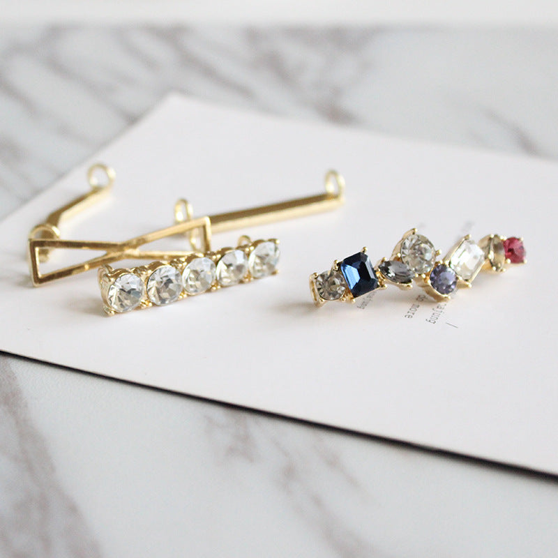 European and American Jewelry Wholesale Korean Gemstone White Shoes Accessories Shoe Buckles