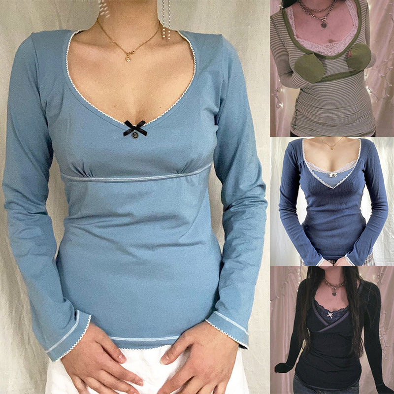 Printed Long-sleeved Top Women's T-shirt