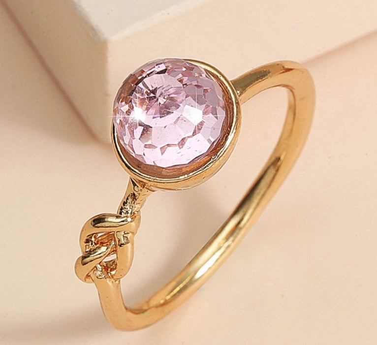 Blue Gemstone Ring Silver Plated Jewelry