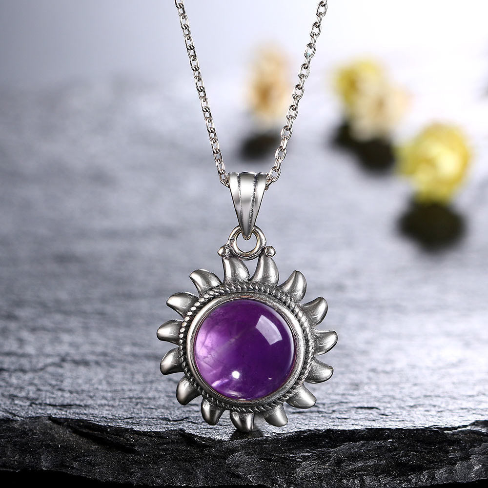 Women's Amethyst Gemstone Necklace