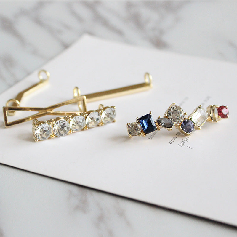 European and American Jewelry Wholesale Korean Gemstone White Shoes Accessories Shoe Buckles