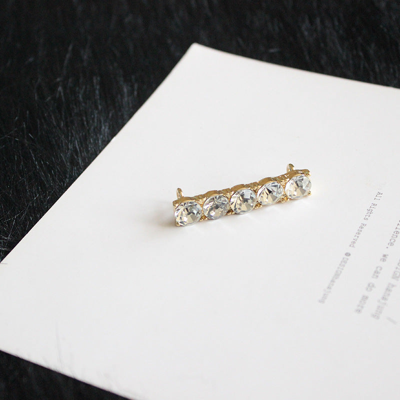 European and American Jewelry Wholesale Korean Gemstone White Shoes Accessories Shoe Buckles