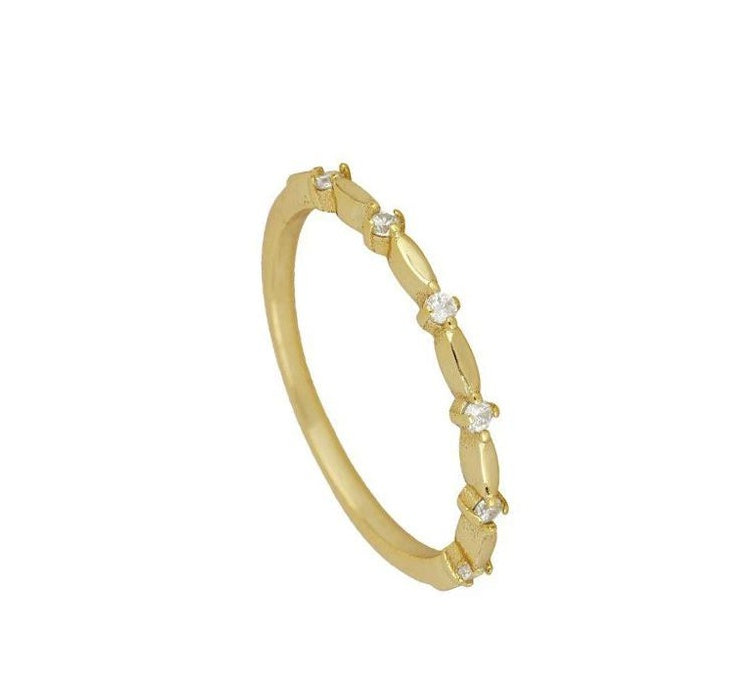 Blue Gemstone Ring Silver Plated Jewelry