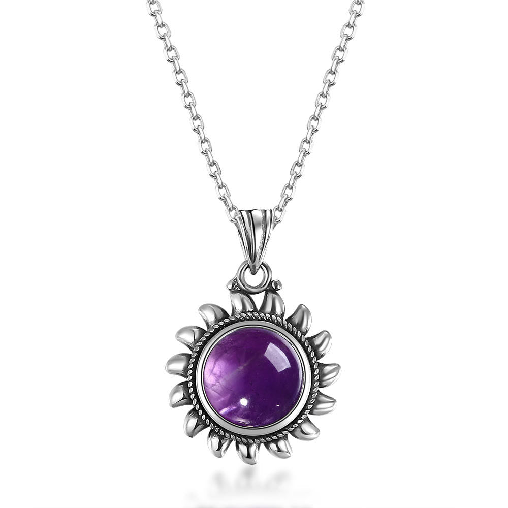 Women's Amethyst Gemstone Necklace