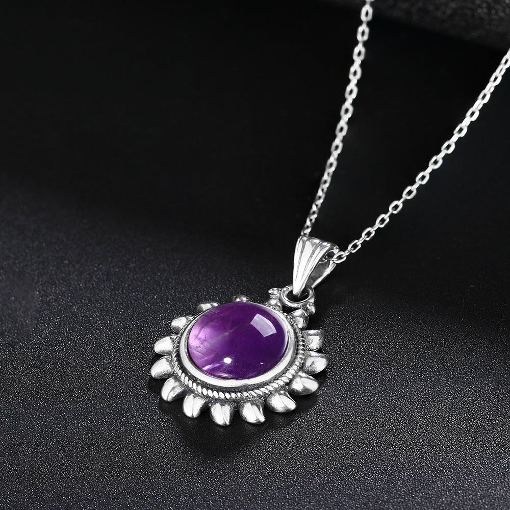 Women's Amethyst Gemstone Necklace