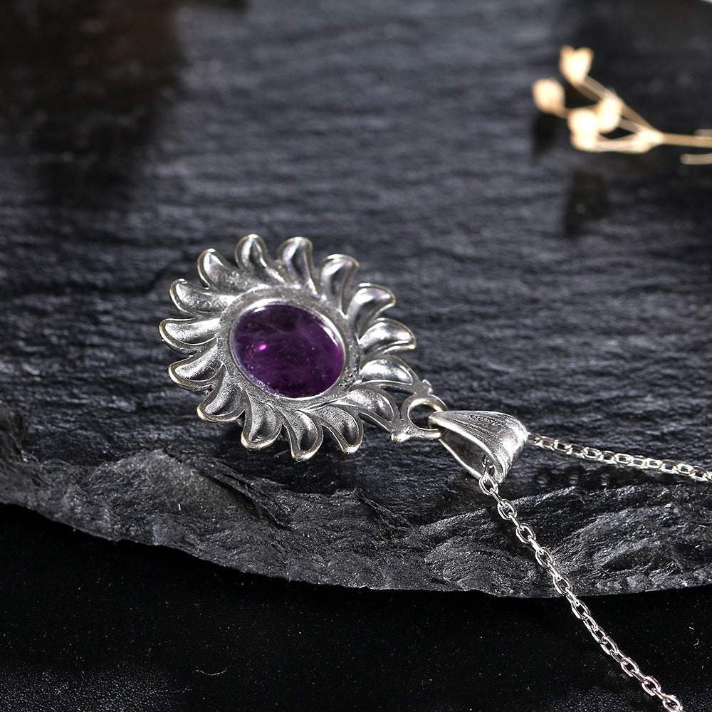 Women's Amethyst Gemstone Necklace